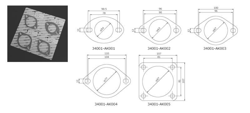 HKS Gasket 60mm Universal EX (2pcs) - BattleBorn SpeedShop