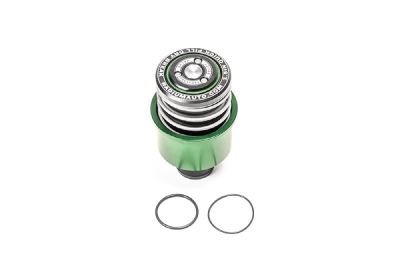Radium Engineering 1.5in Dry Break Fuel Filler, Male, PRV - BattleBorn SpeedShop