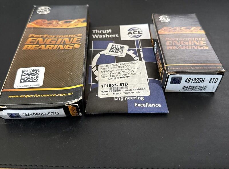 ACL RACE BEARINGS KIT B18C B18c1 GSR 1.8L Vtec STANDARD SIZE