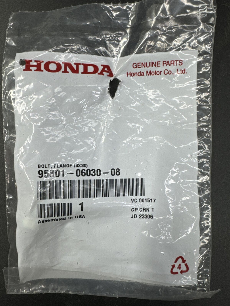 95801-06030-08 Genuine Honda BOLT 6x30  M6-1.0x30