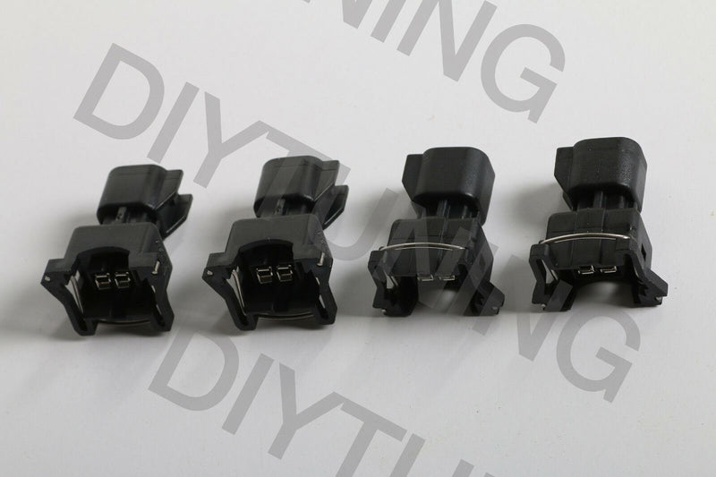 SET 4 EV6 to EV1 Fuel Injector Connector Adapter USCAR LS2 LS3 LSX LS1 LT1 TPI