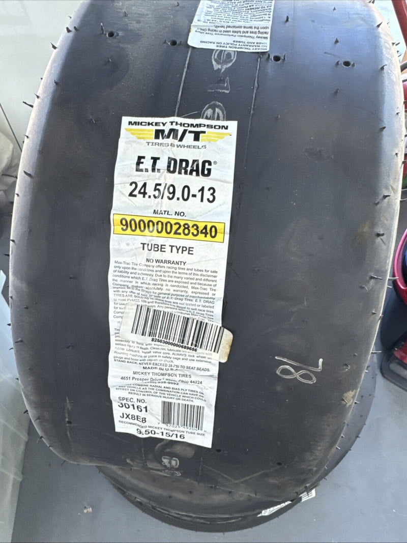 2 - MICKEY THOMPSON ET DRAG SLICK RACING TIRES 24.5X9-13 MTT250841 ( PAIR )