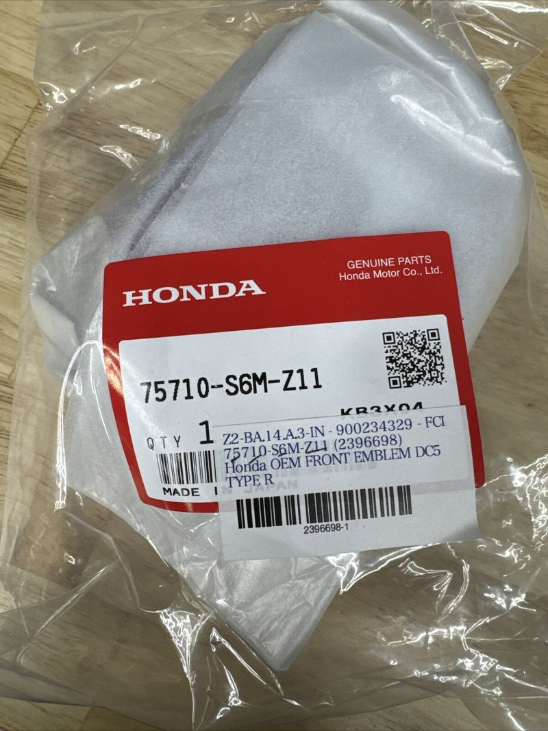 GENUINE JDM 05-06 ACURA RSX FRONT RED EMBLEM NEW HONDA GENUINE OEM 75710-S6M-Z11