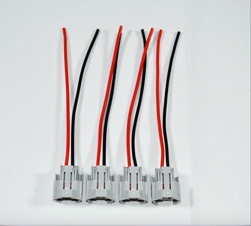 4-Denso Female Fuel Injector Connector Electrical Plug Clip Pigtail