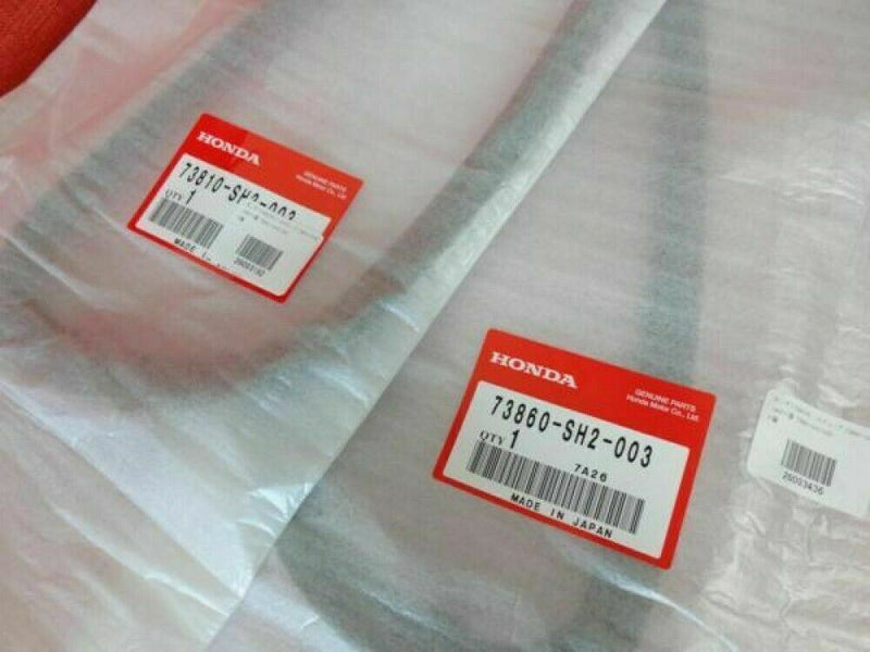 OEM Honda 88-91 CRX Quarter Window Glass Outside Molding Driver/Passenger Set