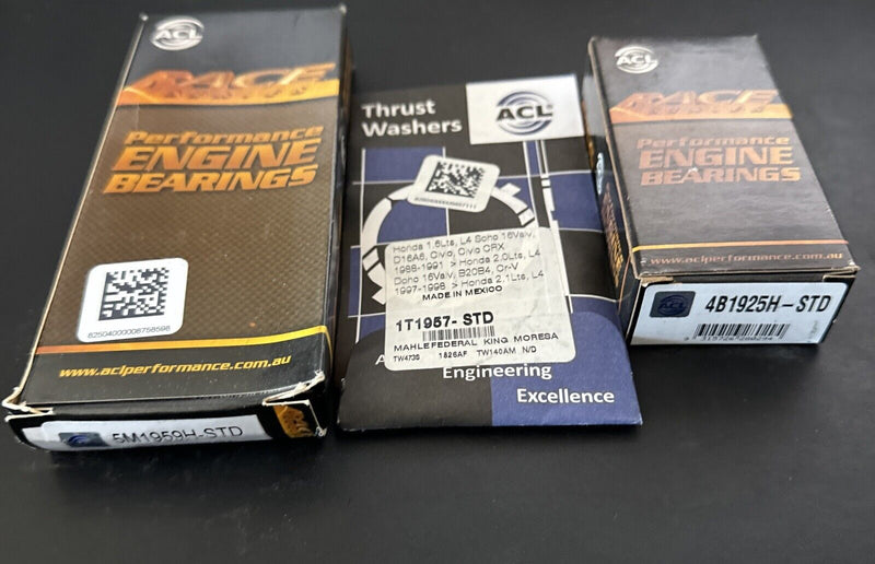 ACL RACE BEARINGS KIT B18C B18c1 GSR 1.8L Vtec STANDARD SIZE