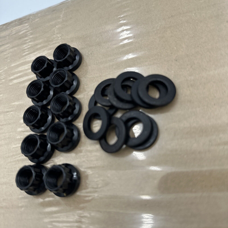 12 Point Head Stud Nuts LS VTEC B20B B16 Head GSR SI ITR (10 Nuts /Washer )