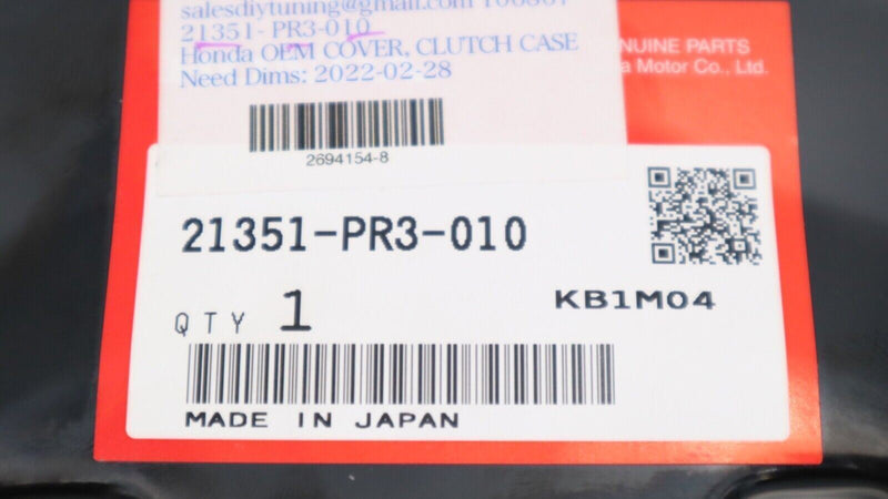 Integra B-Series 5SPD Trans OEM Flywheel Clutch Cover Plate 21351-PR3-010 90-01