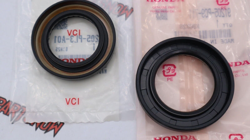 Honda Genuine OEM 5SPD Transmission Axle Seals 2PC Set B Series NEW GSR Civic SI