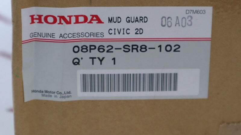 RARE OEM HONDA 92-95 CIVIC 2 DOOR COUPE DX EX EJ D16 MUD FLAPS SPLASH GUARDS