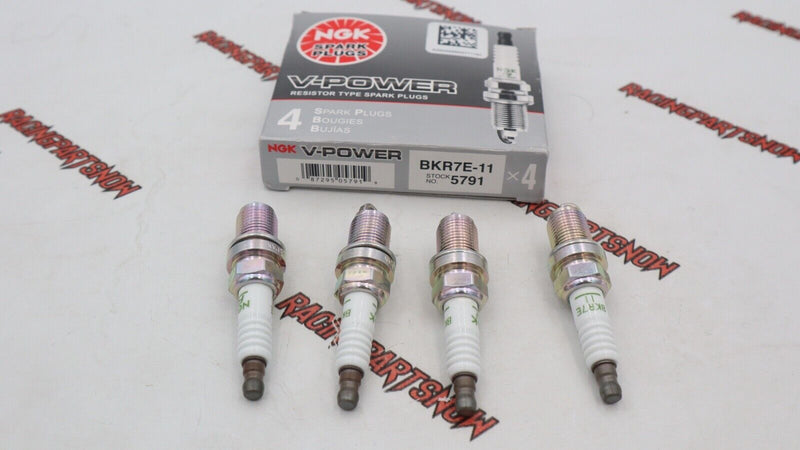 BKR7E-11 NGK V-Power Spark Plugs Colder Turbo Honda Civic Si Integra GSR Type-R
