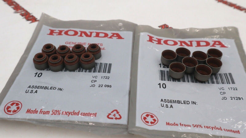 16 Genuine OEM Honda Valve Stem Seal Set Kit B16 B18 D16 K20 K24 H22 ACURA