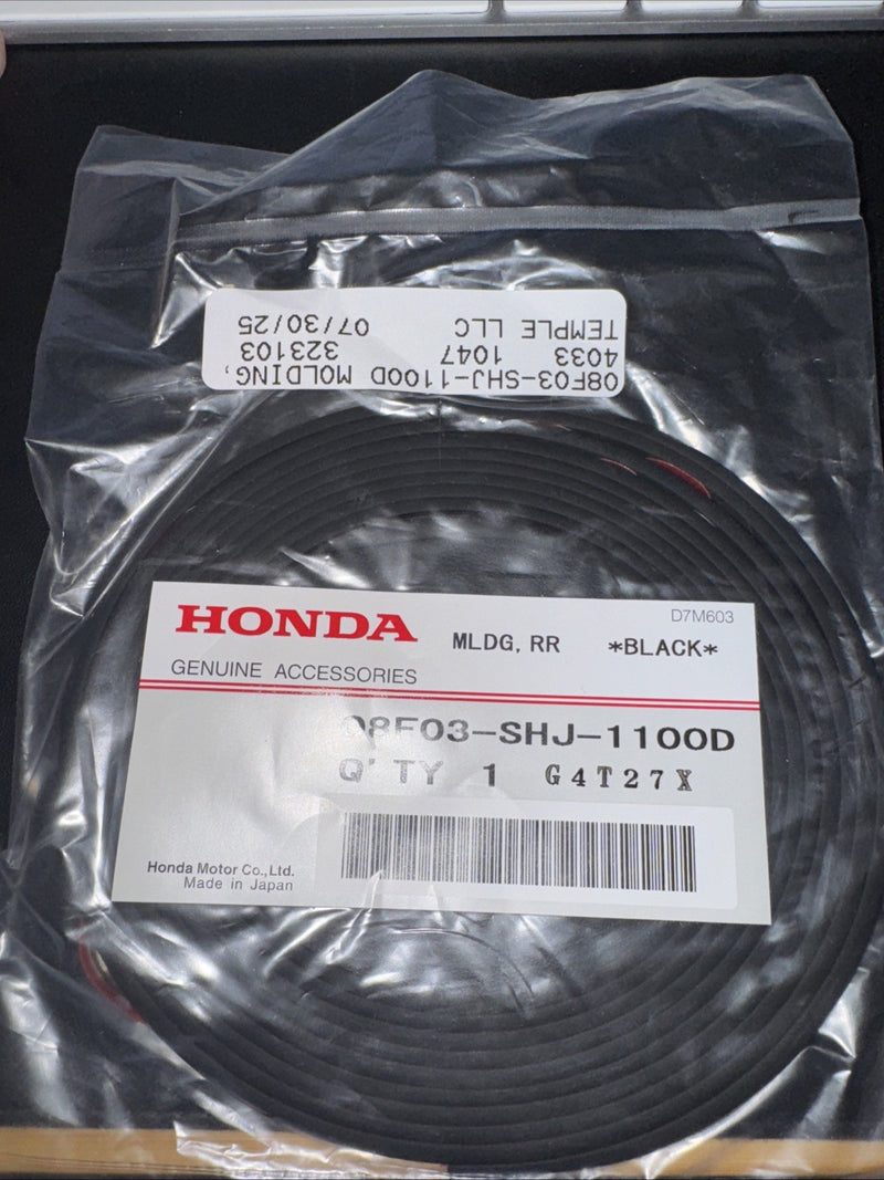 Front/Rear Lip Spoiler Rubber Molding Strip Trim Black Tape 08F03-SHJ-1100D