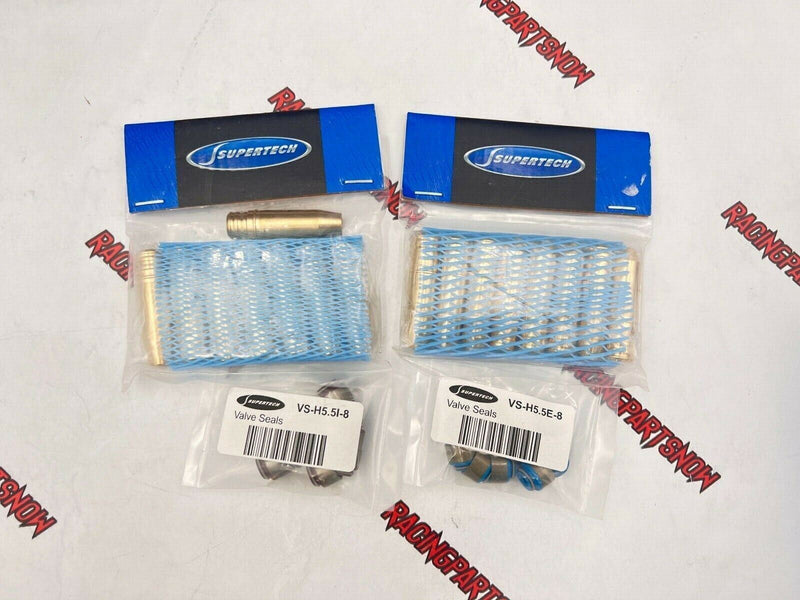 NEW SUPERTECH BRONZE VALVE GUIDES STEM SEAL KIT 16 PC K SERIES K20 K24