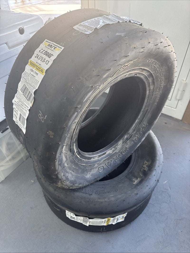 2 - MICKEY THOMPSON ET DRAG SLICK RACING TIRES 24.5X9-13 MTT250841 ( PAIR )