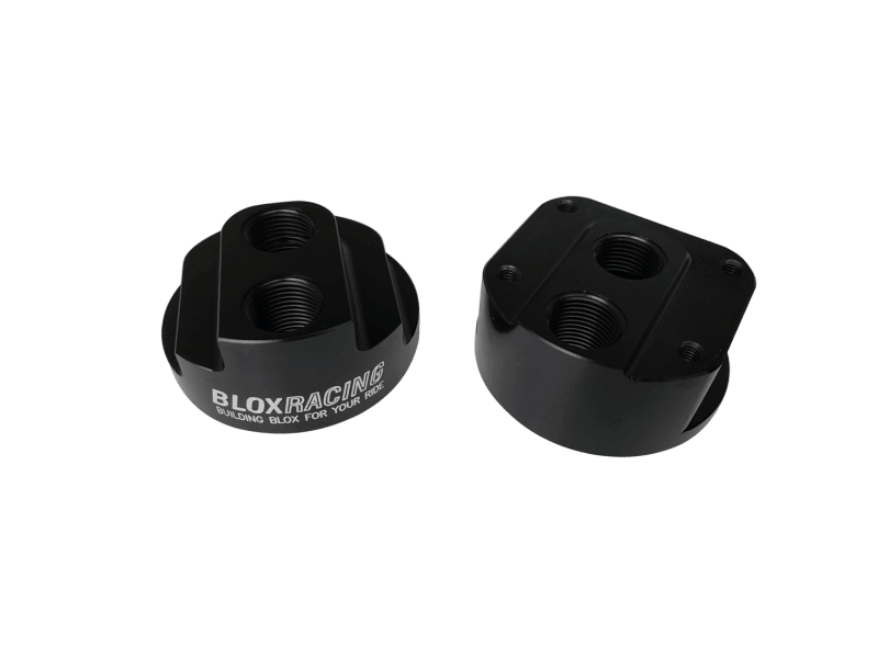 BLOX Racing Remote Oil Filter Relocation Kit - Black - BattleBorn SpeedShop