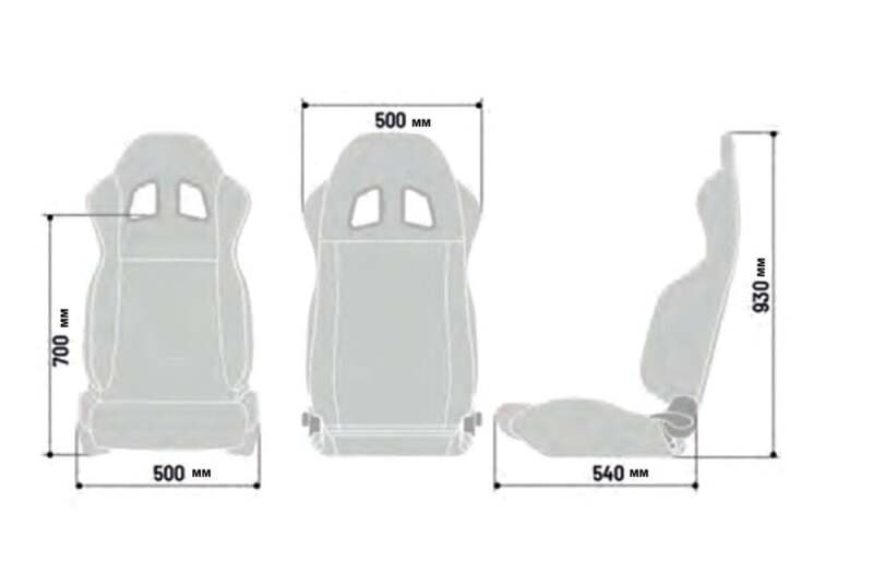 Sparco Seat R100 Blk/Grey
