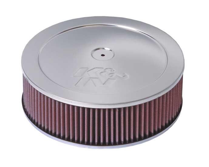 K&N Custom Round Filter 5 - 1/8in FLG / 11in Dia / 4 - 3/4in H w/VENT - BattleBorn SpeedShop