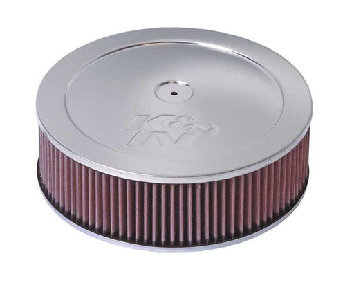 K&N Custom Round Filter 5 - 1/8in FLG / 11in Dia / 4 - 3/4in H w/VENT - BattleBorn SpeedShop