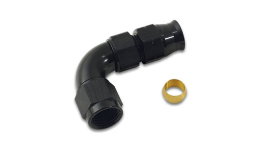 Vibrant 90 Deg 5/16in Tube to Female - 6AN Adapter (w/ Olive Inserts) - BattleBorn SpeedShop