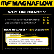 MagnaFlow DF Cat Conv 99 - 05 Subaru Forester/96 - 97 & 99 - 05 Impreza/01 - 03 Legacy/00 - 05 Outback Frt/Rr - BattleBorn SpeedShop