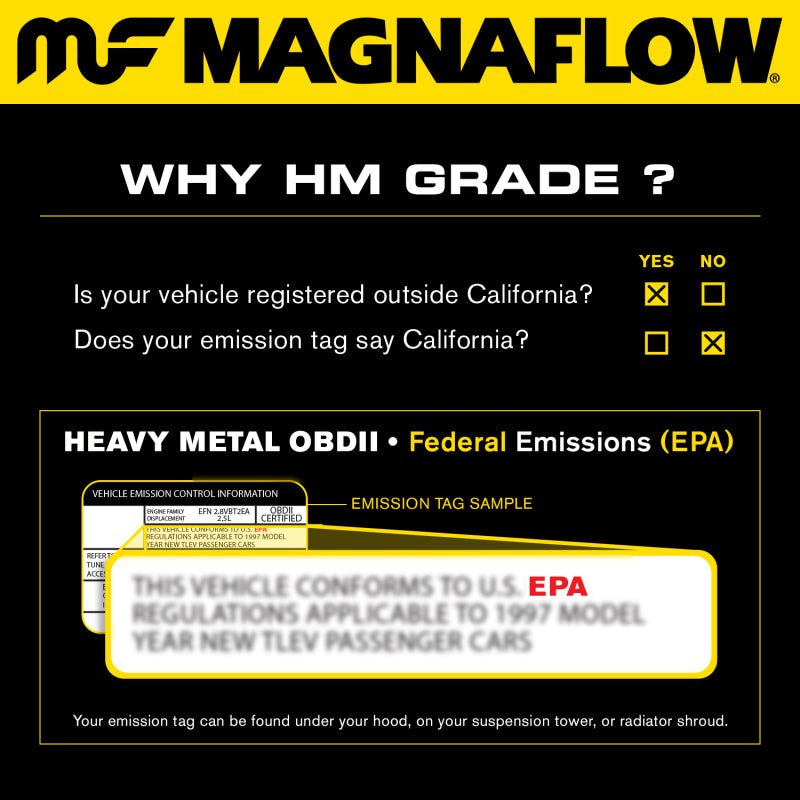 MagnaFlow DF Cat Conv 99 - 05 Subaru Forester/96 - 97 & 99 - 05 Impreza/01 - 03 Legacy/00 - 05 Outback Frt/Rr - BattleBorn SpeedShop