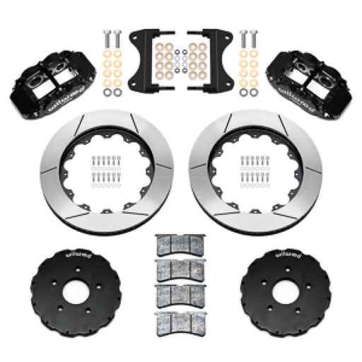 Wilwood 14-19 Chevrolet Corvette C7 Forged Narrow Superlite 6R Front BBK - 14.00 Rotor - Black - BattleBorn SpeedShop