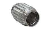 Vibrant SS Flex Coupling with Inner Braid Liner 1.75in inlet/outlet x 4in flex length - BattleBorn SpeedShop
