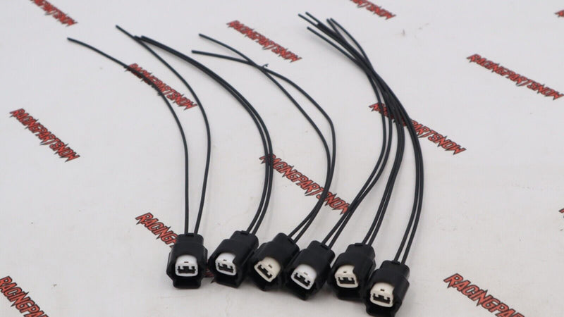6 Fuel Injector connectors pigtail For 300zx 240sx 200zx Silvia RB25DET SR20DET