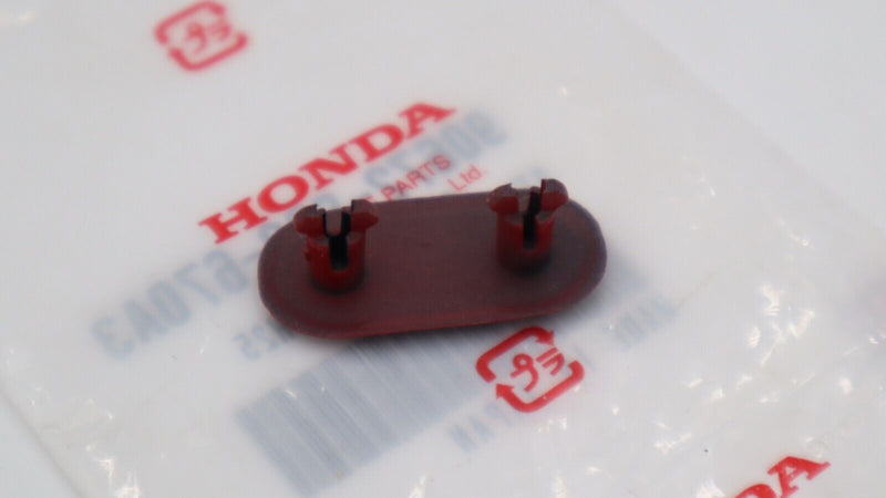 OEM Honda Bumper  Cap, License Plate *R97* (ROMA RED) BUMPER CAP 90672-SB2-670A3