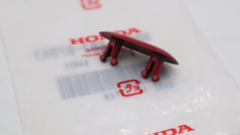 OEM Honda Bumper  Cap, License Plate *R97* (ROMA RED) BUMPER CAP 90672-SB2-670A3