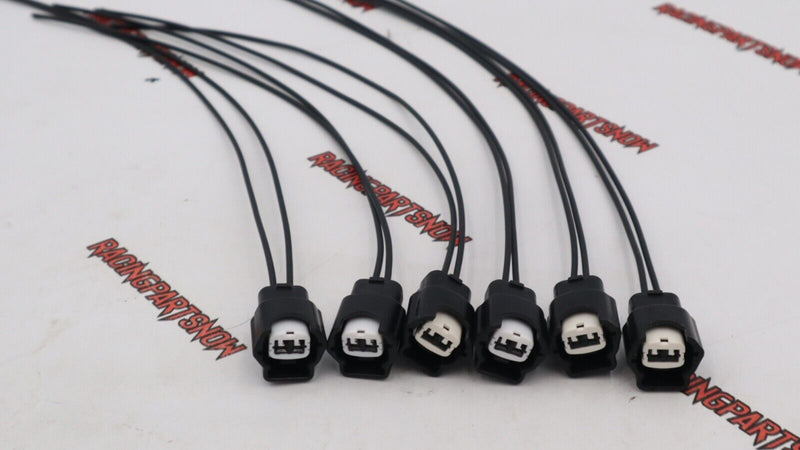 6 Fuel Injector connectors pigtail For 300zx 240sx 200zx Silvia RB25DET SR20DET
