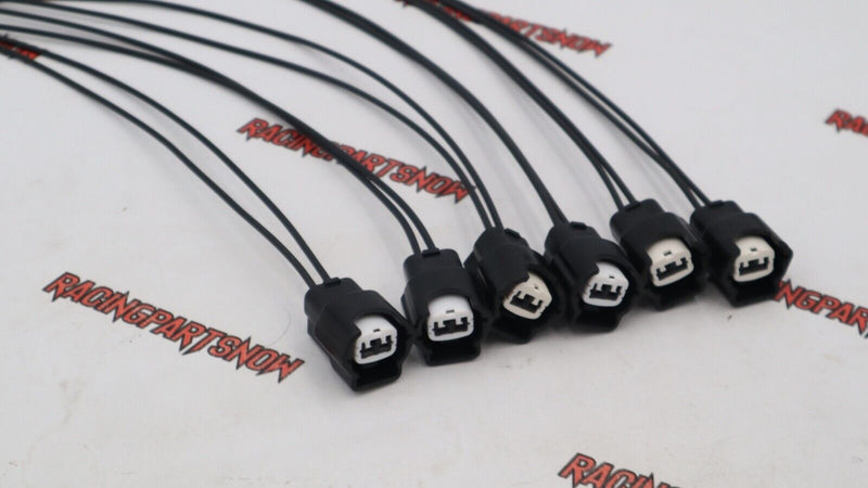 6 Fuel Injector connectors pigtail For 300zx 240sx 200zx Silvia RB25DET SR20DET