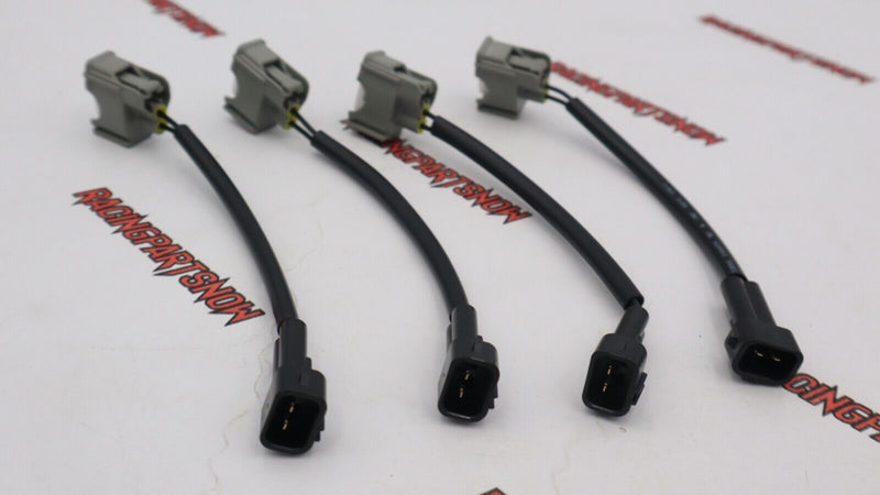 Honda Civic Acura RSX K20 K24 R18 RDX 410cc Denso Fuel Injectors clips adapters