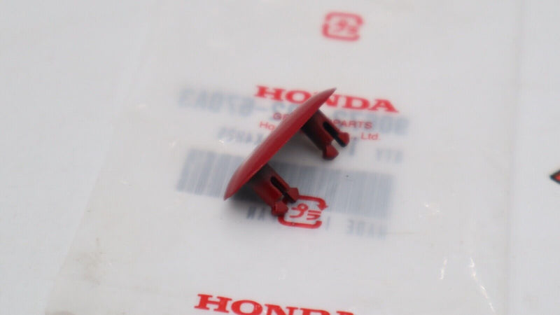 OEM Honda Bumper  Cap, License Plate *R97* (ROMA RED) BUMPER CAP 90672-SB2-670A3