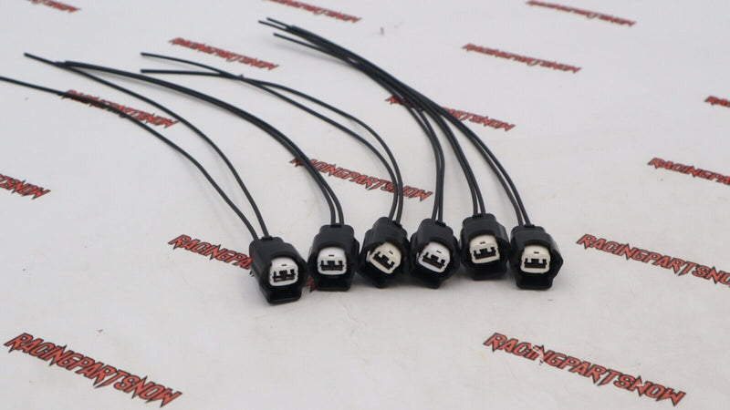 6 Fuel Injector connectors pigtail For 300zx 240sx 200zx Silvia RB25DET SR20DET