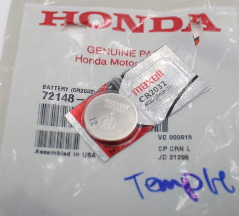 Genuine OEM Honda Smart Key Fob Battery / SMART  CR2032