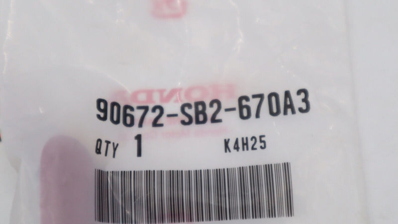 OEM Honda Bumper  Cap, License Plate *R97* (ROMA RED) BUMPER CAP 90672-SB2-670A3