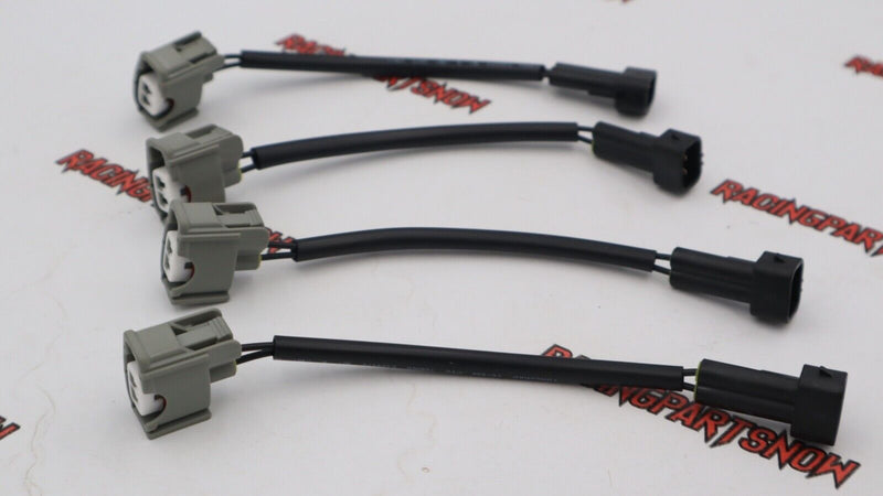 Honda Civic Acura RSX K20 K24 R18 RDX 410cc Denso Fuel Injectors clips adapters