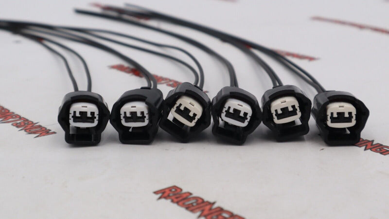 6 Fuel Injector connectors pigtail For 300zx 240sx 200zx Silvia RB25DET SR20DET