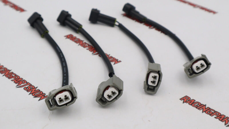 Honda Civic Acura RSX K20 K24 R18 RDX 410cc Denso Fuel Injectors clips adapters