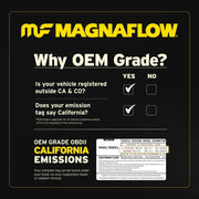 MagnaFlow Direct Fit Catalytic Converter 2009 - 2012 Highlander 2.7 L Underbody - BattleBorn SpeedShop