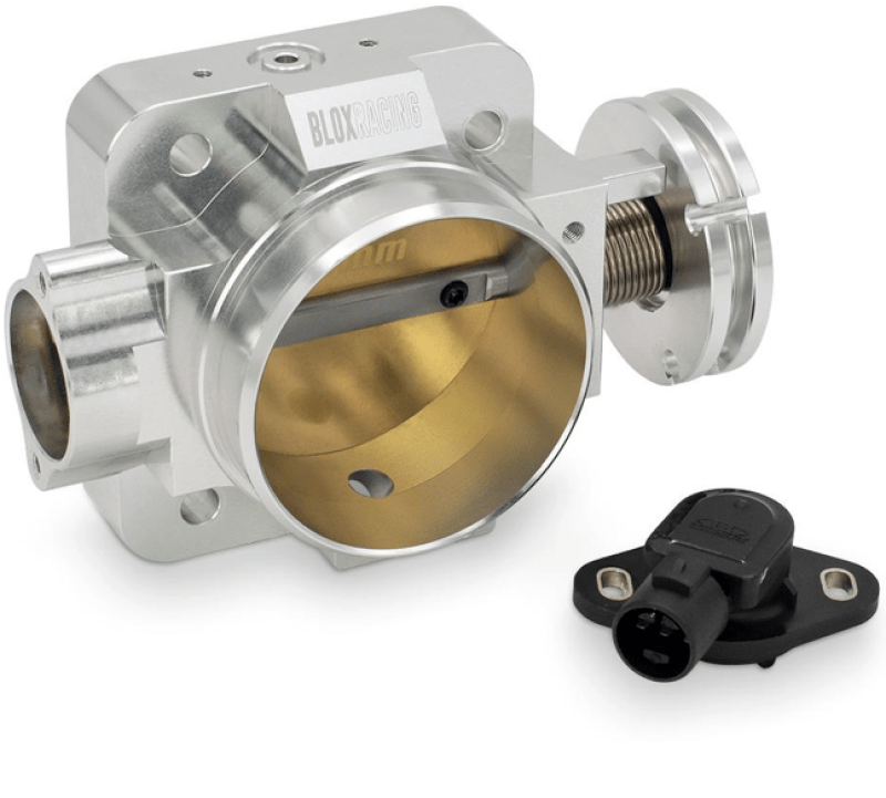 BLOX Racing Honda B/D/H/F Series Engines 70mm Silver Billet Throttle Body V2 - BattleBorn SpeedShop