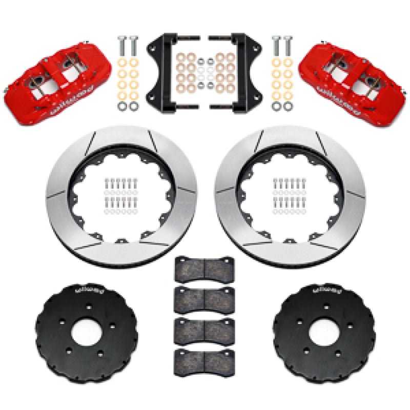 Wilwood 14-19 Chevrolet Corvette C7 AERO6 Front BBK - 14.00 Rotor - Red - BattleBorn SpeedShop