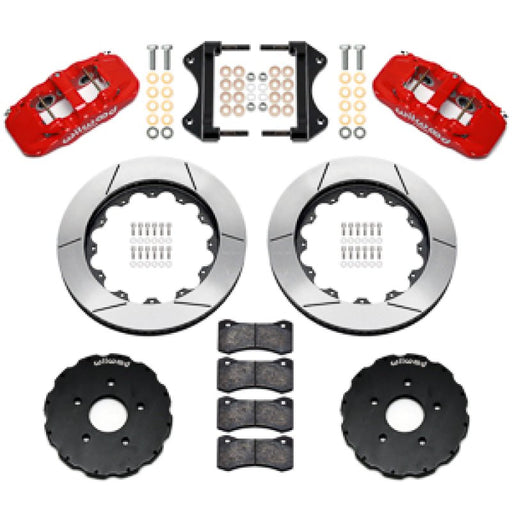Wilwood 14-19 Chevrolet Corvette C7 AERO6 Front BBK - 14.00 Rotor - Red - BattleBorn SpeedShop