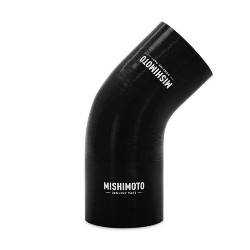 Mishimoto Silicone Reducer Coupler 45 Degree 3in to 3.25in - Black - BattleBorn SpeedShop