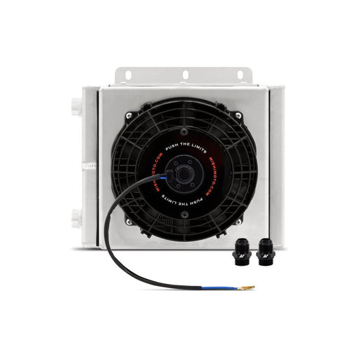 Mishimoto Universal Oil Cooler Kit 23 Row Cooler and 1in x 8in Fan - BattleBorn SpeedShop