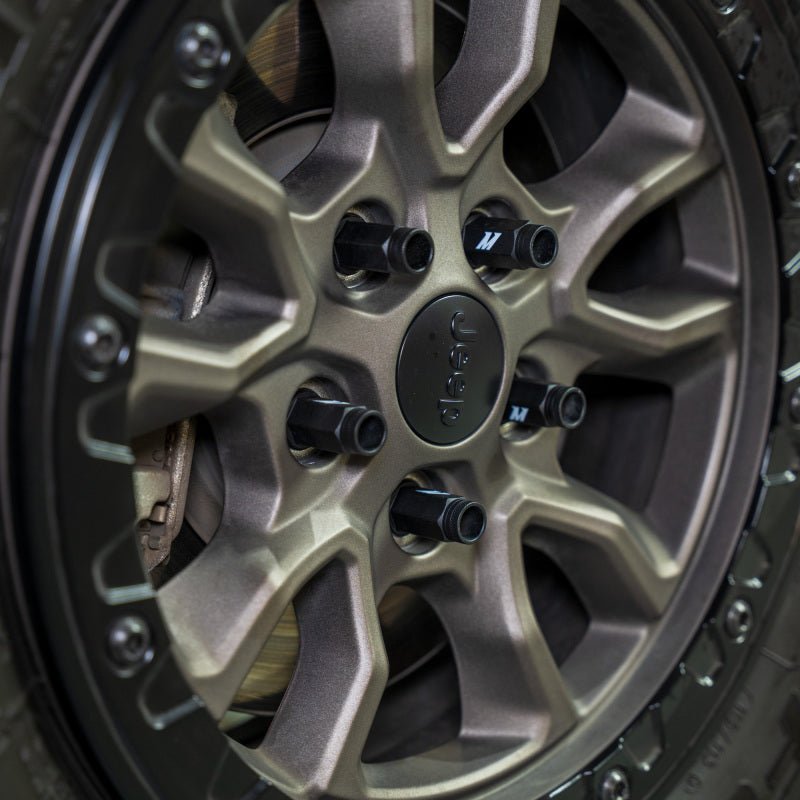 Mishimoto Steel Locking Lug Nuts M14x1.5 24pc Set Black - BattleBorn SpeedShop