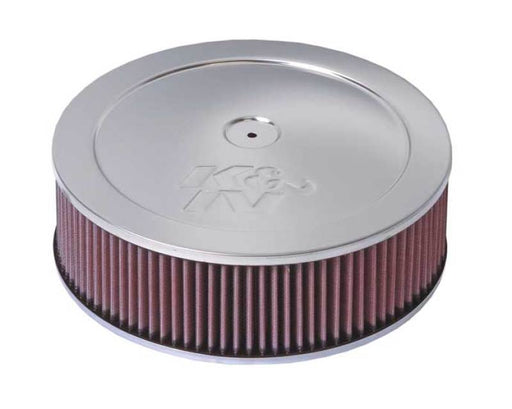 K&N Custom Round Filter 5 - 1/8in FLG / 11in Dia / 4 - 3/4in H w/VENT - BattleBorn SpeedShop
