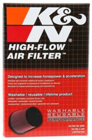 K&N Universal Clamp - On Air Filter 2 - 1/16in FLG / 3 - 1/2 OD / 4in H - BattleBorn SpeedShop